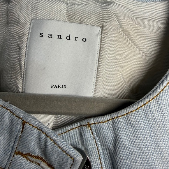 Elegant Women's Blue and Gold Bomber Jacket - Picture 10 of 16